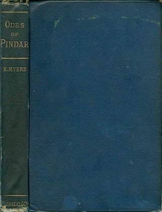 Item #058038 The Extant Odes of Pindar: Translated into English with an Introduction and Short...