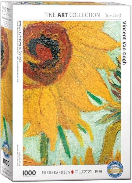 Item #058782 Twelve Sunflowers (Detail). Vincent Van Gogh.