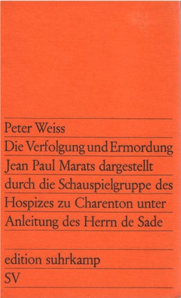 Item #060763 Die Verfolgung und Ermordung Jean Paul Marats dargestellt durch die Schauspielgruppe...