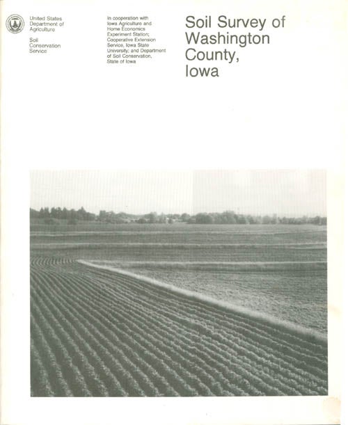 Item #062783 Soil Survey of Washington County, Iowa. United States Department of Agriculture.
