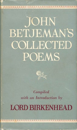 Item #062856 John Betjeman's Collected Poems. John Betjeman, The Earl of Birkenhead