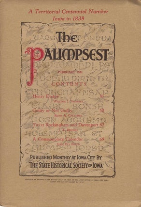 Item #063249 The Palimpsest - Volume 19 Number 2 - February 1938. John Ely Briggs