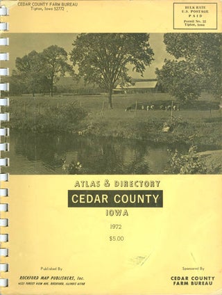 Item #066088 Atlas & Directory Cedar County Iowa, 1972. Inc Rockford Map Publishers