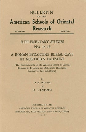 Item #066298 A Roman-Byzantine Burial Cave in Northern Palestine (Supplementary Studies Nos....