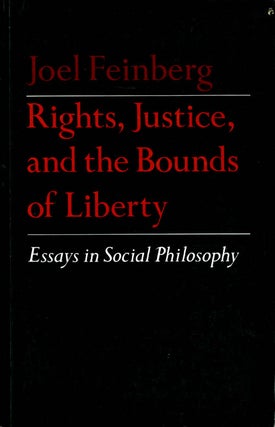 Item #067344 Rights, Justice and the Bounds of Liberty: Essays in Social Philosophy (Princeton...