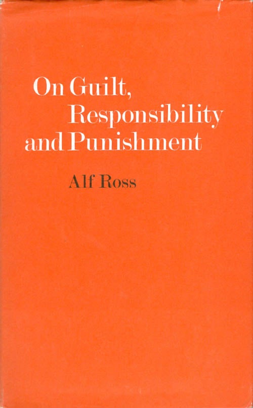 Item #069629 On Guilt, Responsibility, and Punishment. Alf Ross.