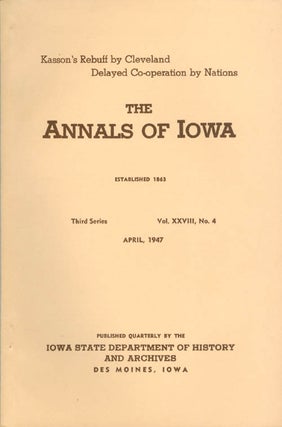 Item #070393 Annals of Iowa: Third Series - Volume 29, Number 1 - July, 1947. Emory H. English