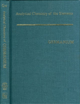 Item #072353 Analytical Chemistry of Germanium. V. A. Nazarenko