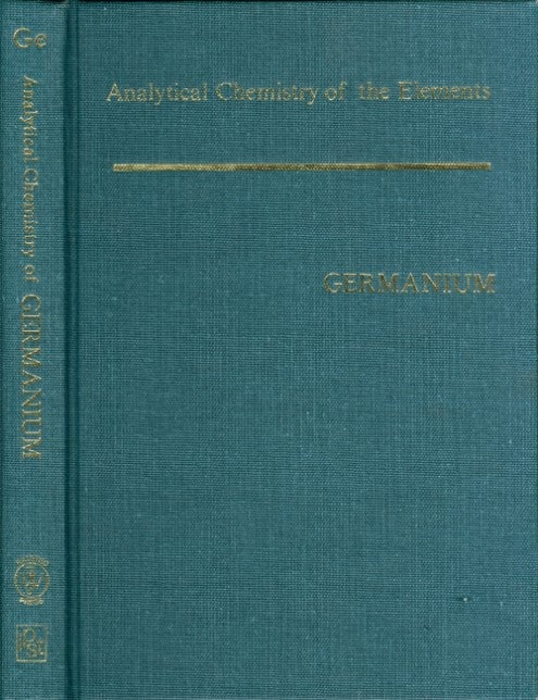 Item #072353 Analytical Chemistry of Germanium. V. A. Nazarenko.