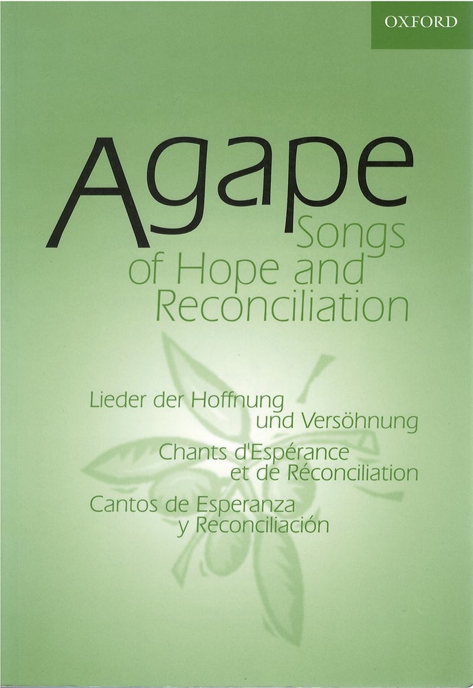 Item #072944 Agape: Songs of Hope and Reconciliation. Maggie Hamilton.