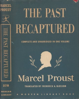 Item #073340 The Past Recaptured. Marcel Proust, Frederick A. Blossom, tr