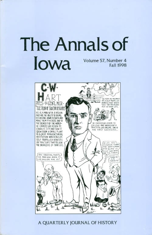 Item #073654 The Annals of Iowa : Volume 57, Number 4: Fall 1998. Marvin Bergman.