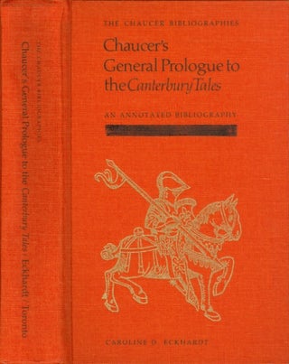 Item #074295 Chaucer's General Prologue to the Canterbury Tales: An Annotated Bibliography...