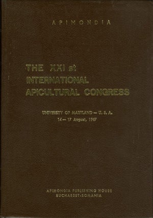 Item #074925 The XXI st International Apicultural Congress, University of Maryland, 14-17 August,...