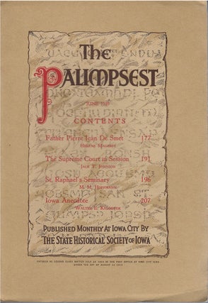 Item #076330 The Palimpsest - Volume 20 Number 6 - June 1939. John Ely Briggs