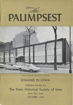 Item #077227 The Palimpsest - Volume 41 Number 10 - October 1960. William J. Petersen