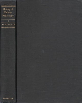 Item #077716 A History of Chinese Philosophy, Vol. I: The Period of the Philosophers (From the...