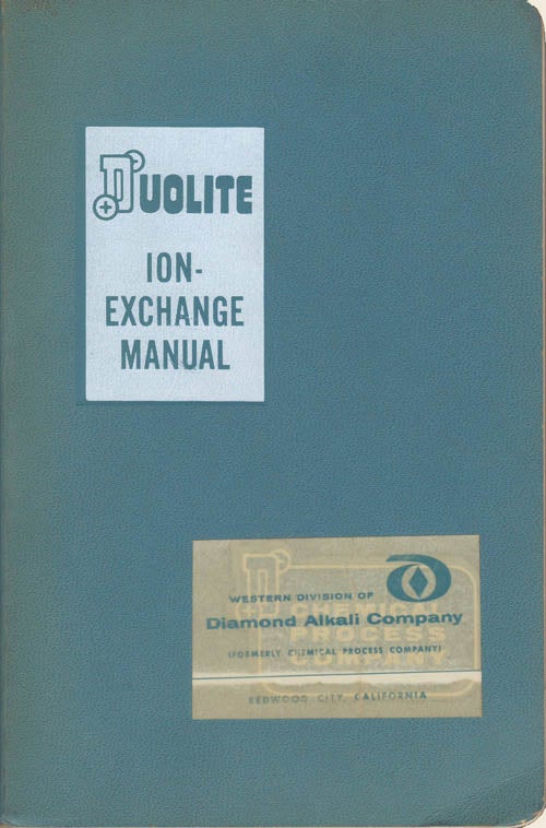 Item #078404 Duolite Ion Exchange Manual. Technical Staff.