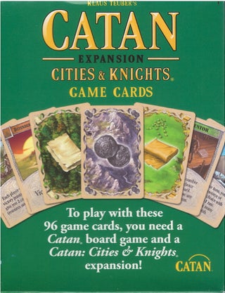 Item #79554 Catan Cities & Knights Replacement Game Cards