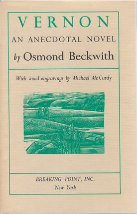 Item #79813 Vernon: An Anecdotal Novel. Osmond Beckwith