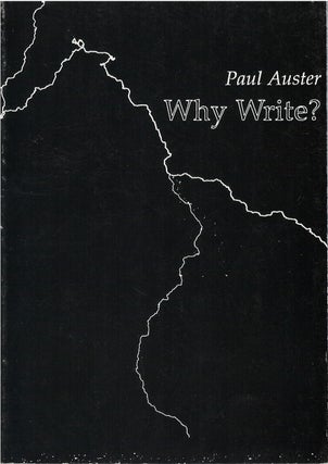 Item #80061 Why Write? Paul Auster