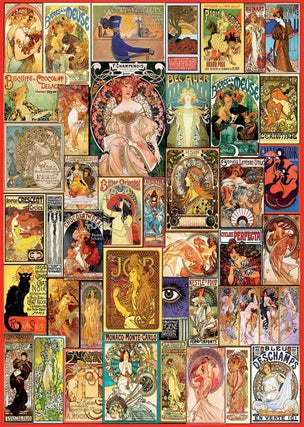 Item #80881 Art Nouveau Poster Collage