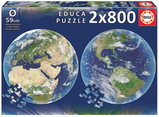 Item #80885 Planet Earth - 2 Round Puzzles