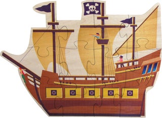 Item #81016 Pirate Ship - Shaped Puzzle