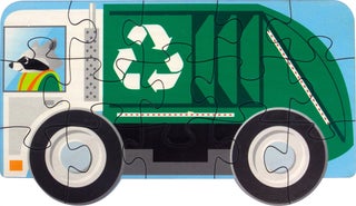 Item #81018 Recycling Truck - Shaped Puzzle
